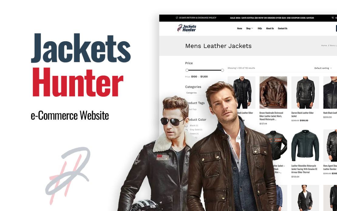 Jackets Hunter (Ecommerce Website)