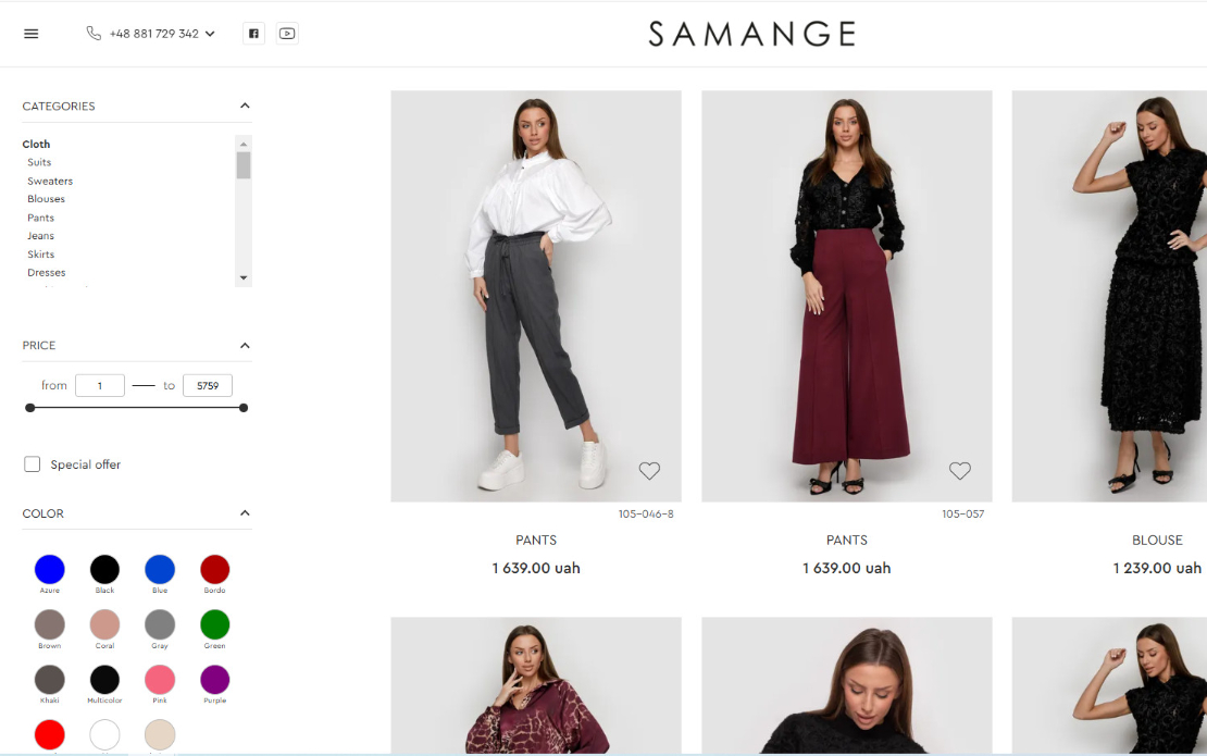 Samange Ecommerce