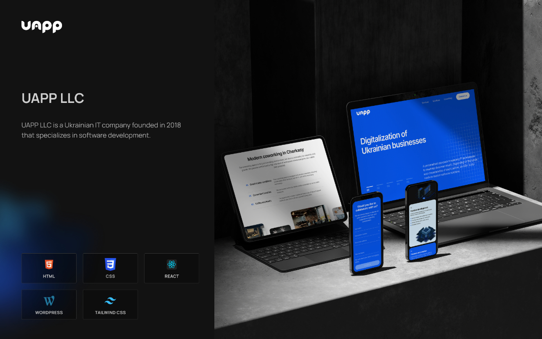 Landing page UAPP LLC