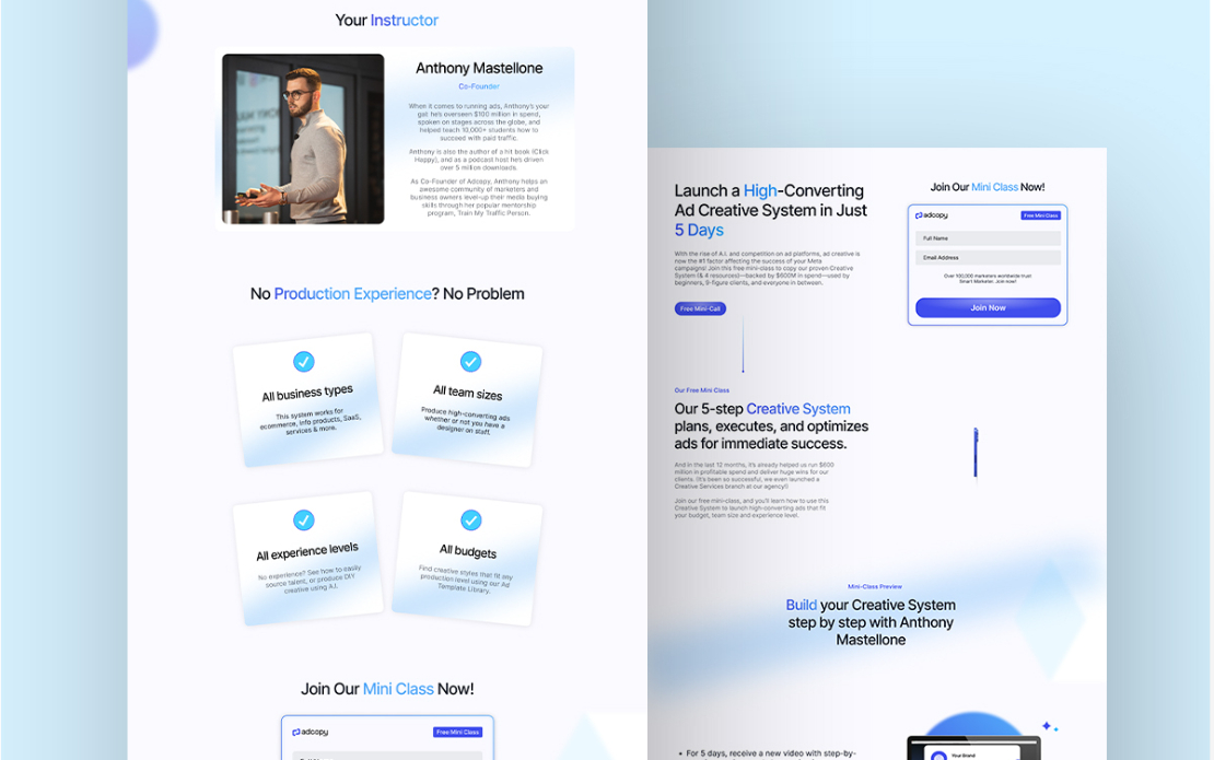 Landing Pages Designing and Development of Koast.ai