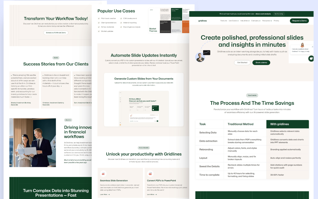 UI/UX Design & Development of the website of Gridlines - Kavelogics ...