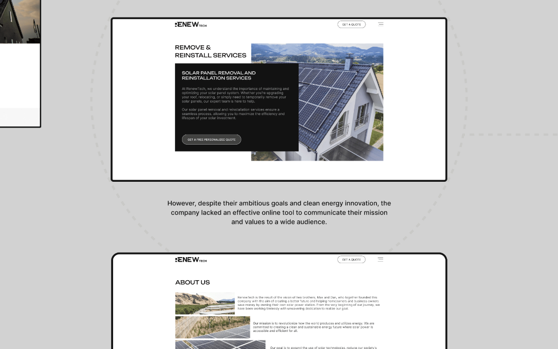 Corporate Catalog Website (WordPress) Solar Energy