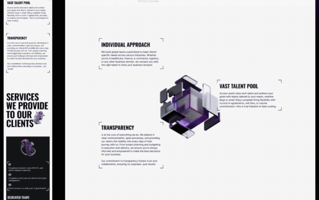  Turnkey landing page for IT Company
