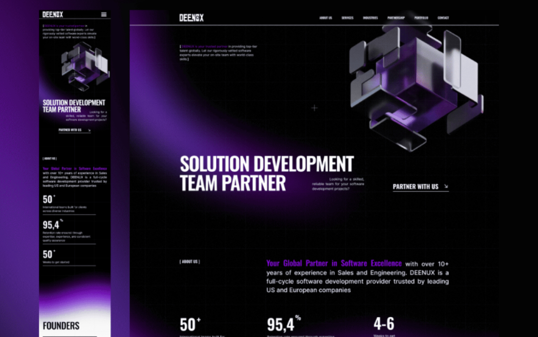  Turnkey landing page for IT Company