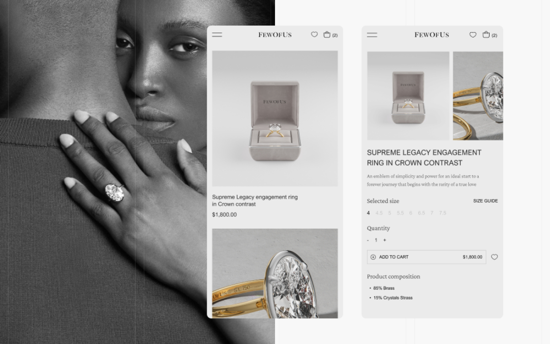 Few of Us - Shopify E-commerce website