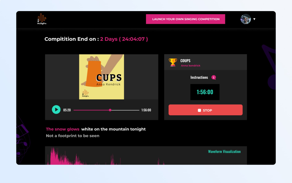 AI-Powered Online Singing Competition Platform