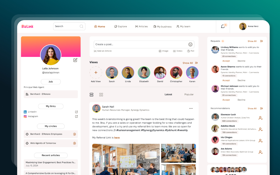 Social Network for Businessman