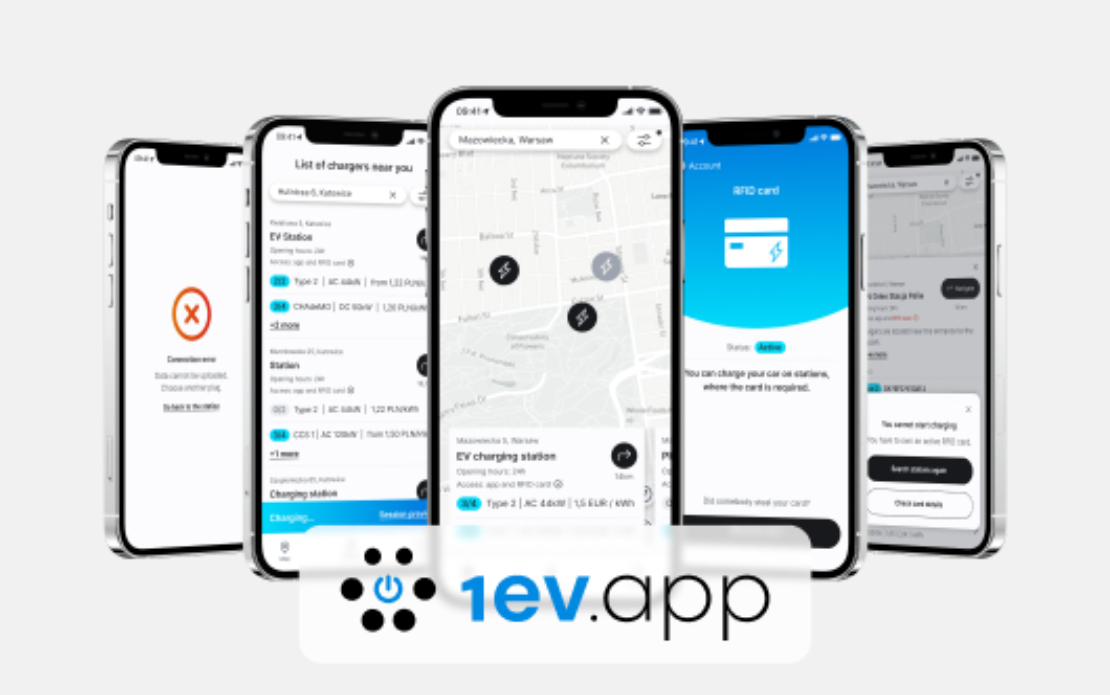 1ev.app - mobile app for streamlining EV charging