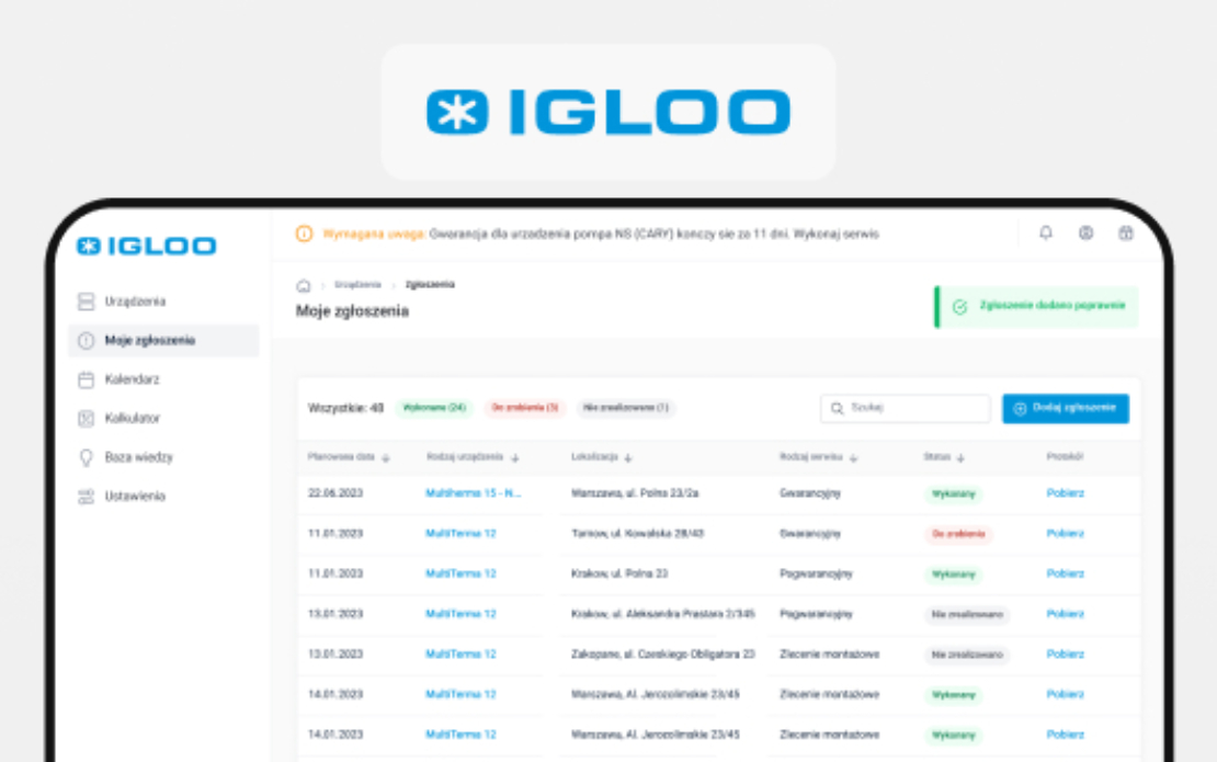 IGLOO - Custom software for a heat pump system