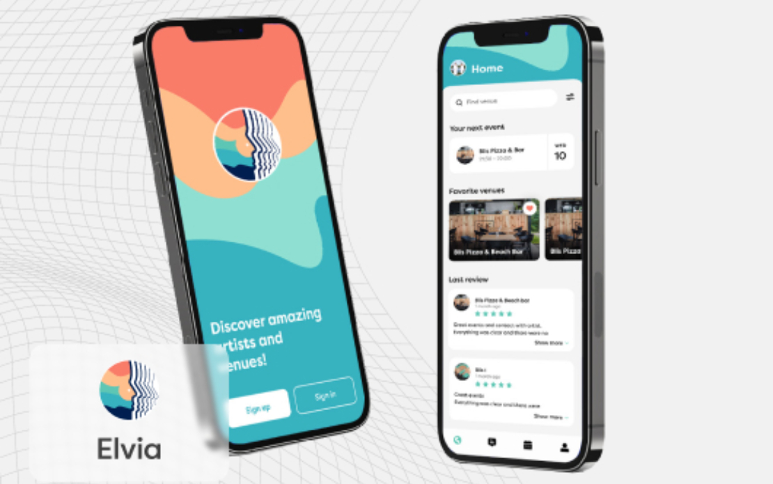 Elvia - custom app for events & music industries