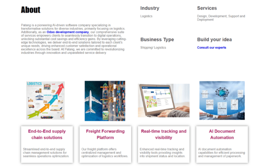 Odoo ERP Implementation for Logistics