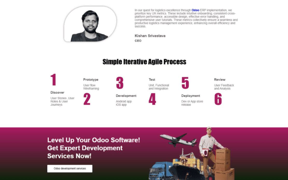 Odoo ERP Implementation for Logistics