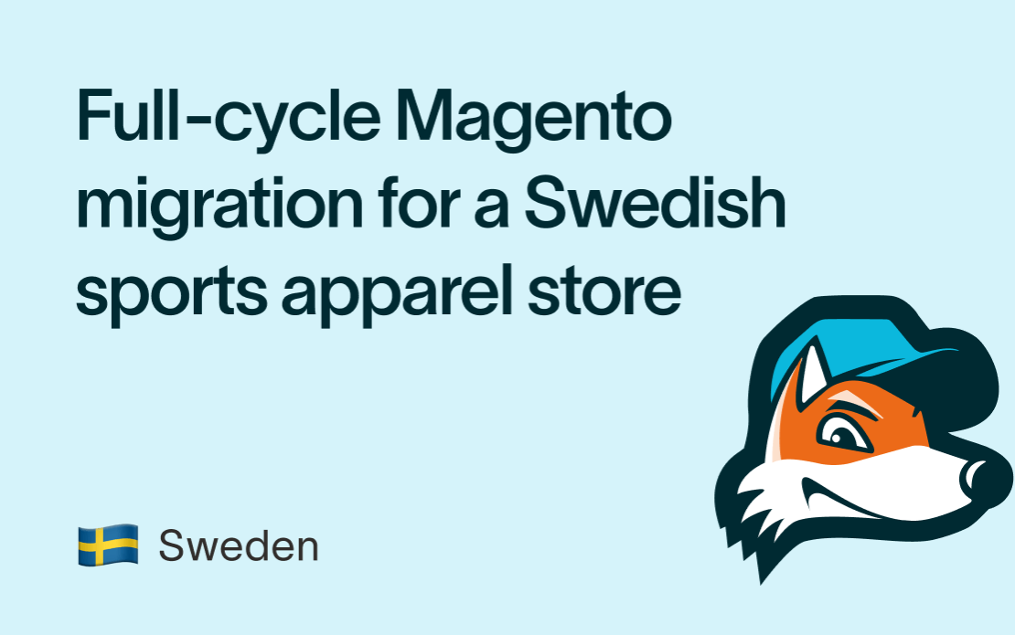 Full-cycle Magento migration for a Swedish sports apparel store
