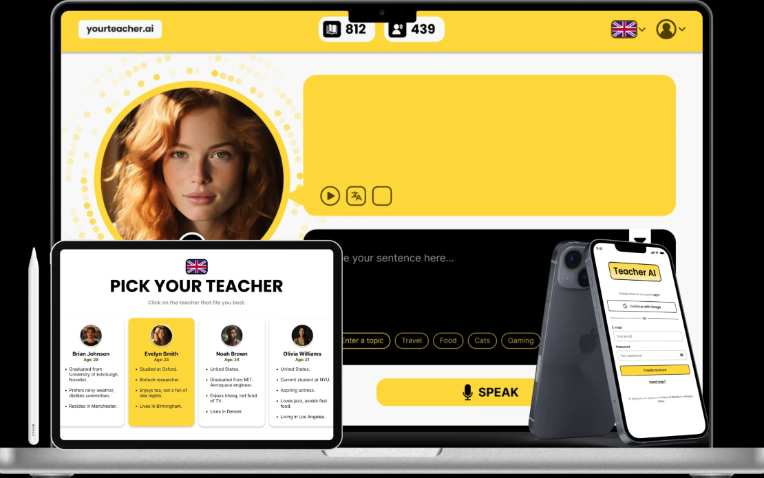 Teacher AI | AI-Powered Language Learning Platform