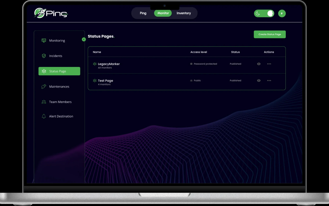 Ping Force | WebApp For Networking