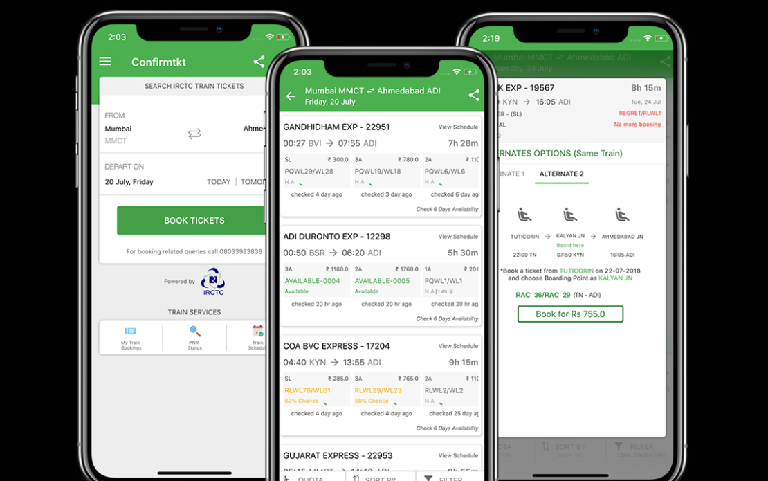 ConfirmTkt – Train Ticket Booking App