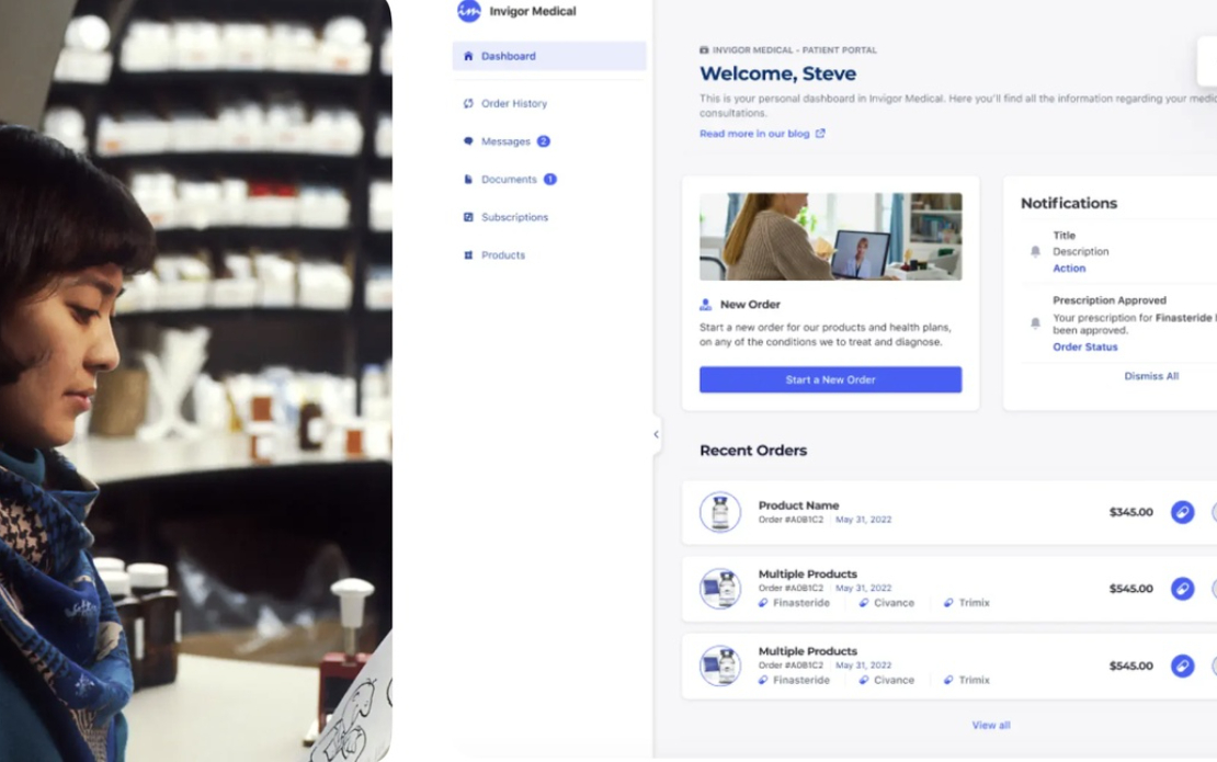 Custom Healthcare eCommerce Platform with CRM, Payment Gateway & HIPAA-Compliant Features