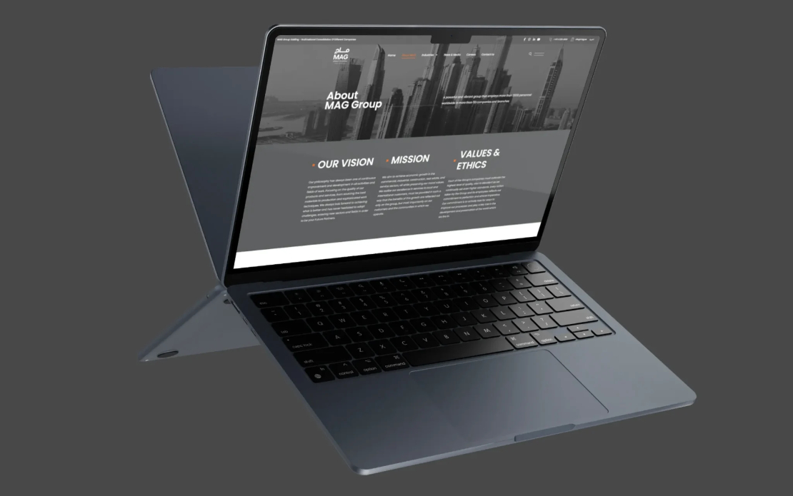 MAG Group Corporate Website Redesign