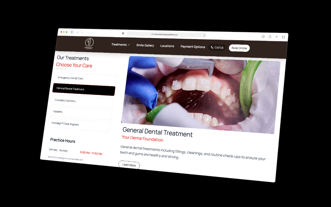 Custom dental website with seo and ppc services