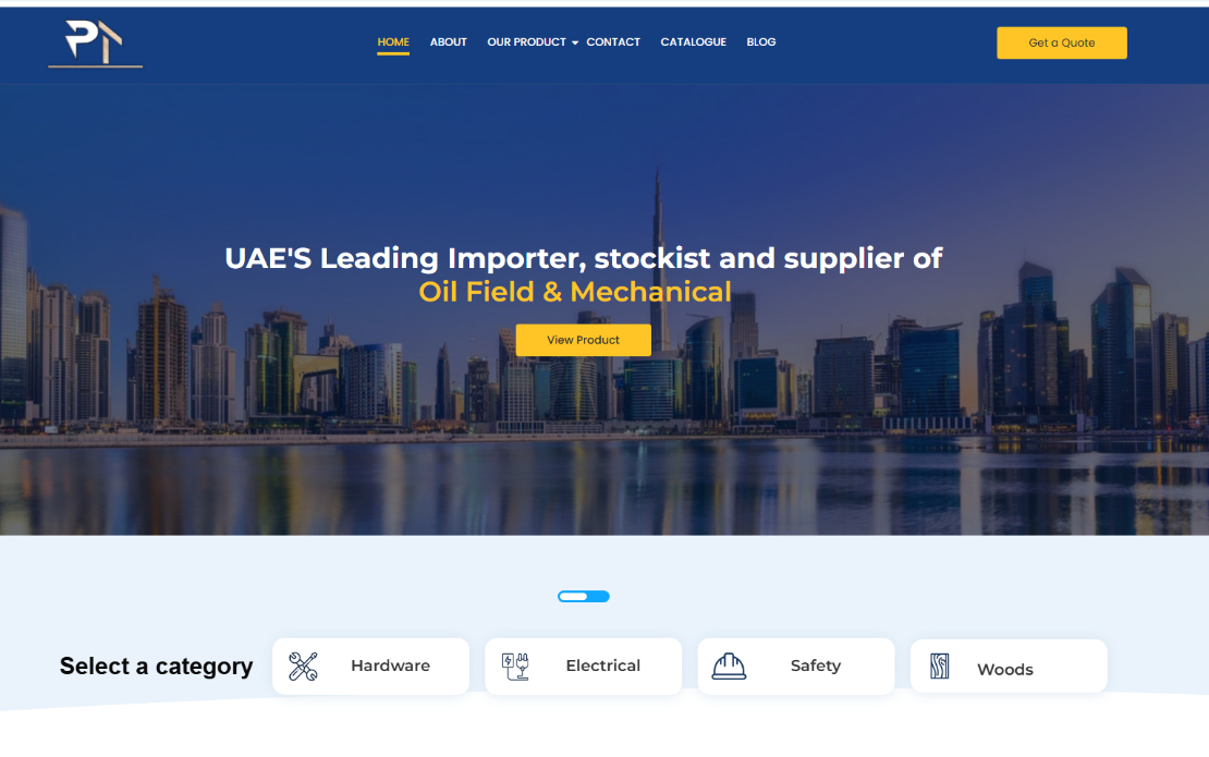 Prime Timber – Industrial Stockist & Supplier Website
