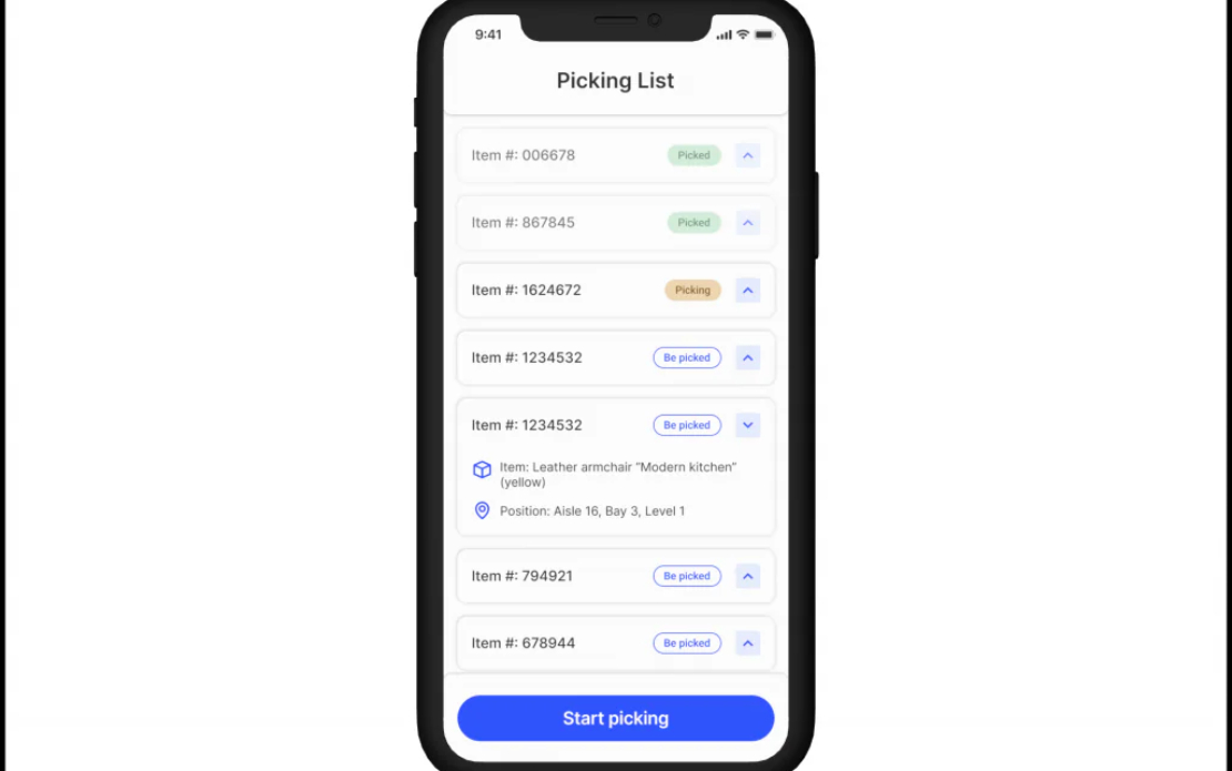 Warehouse Navigation App