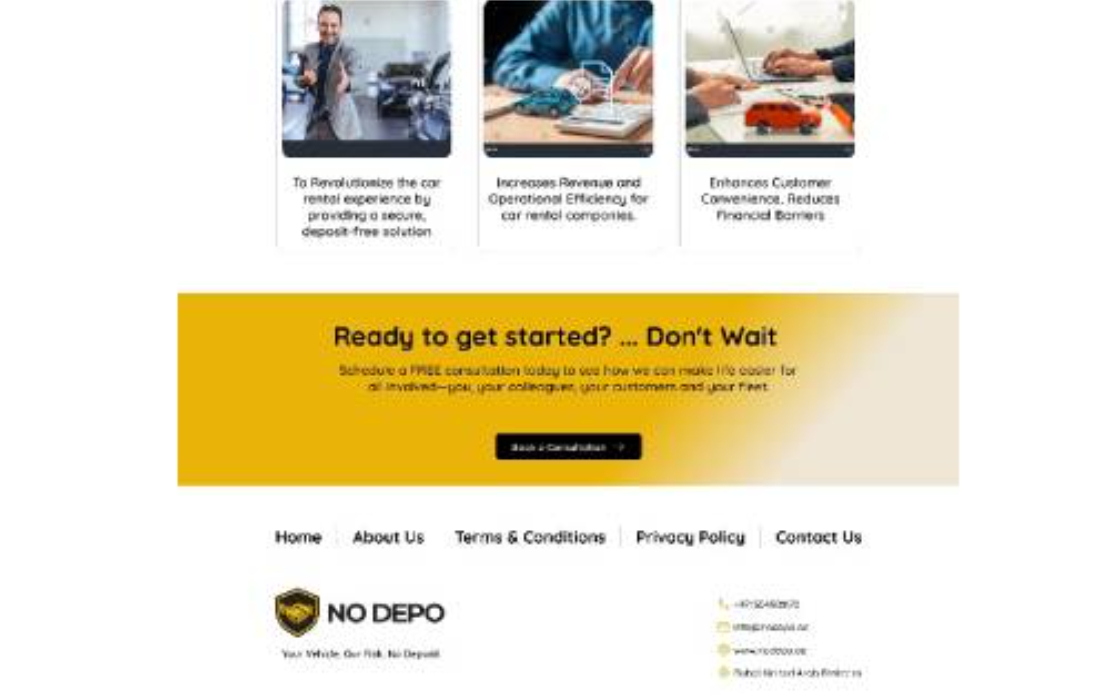 No Depo Web App