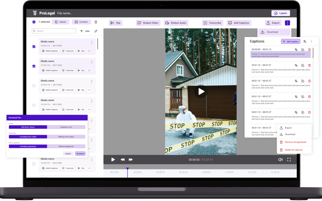 Legal Case Management Platform