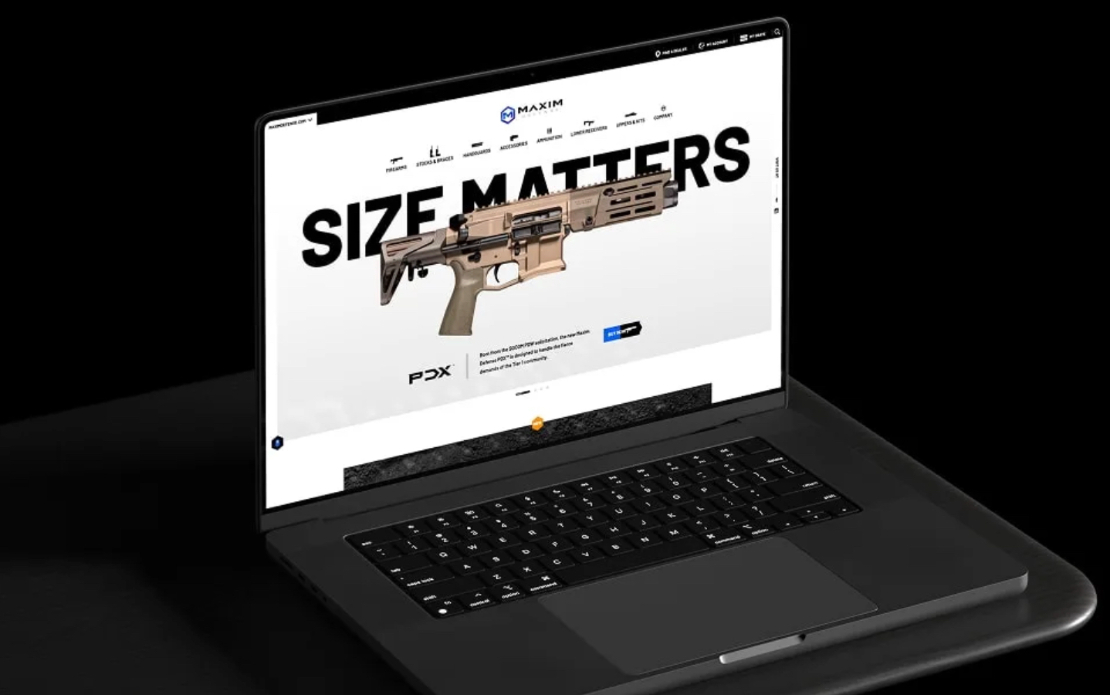 Maxim Defense E-Commerce Redesign for Defense Equipment Manufacturer