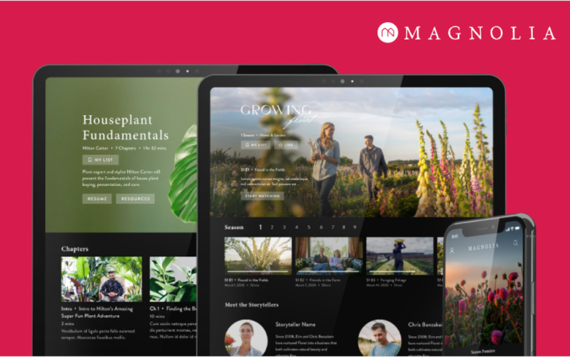 Video streaming experience for Magnolia Network