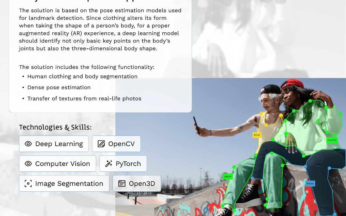 3D Computer Vision Solution for Fashion Retailers & E-Commerce