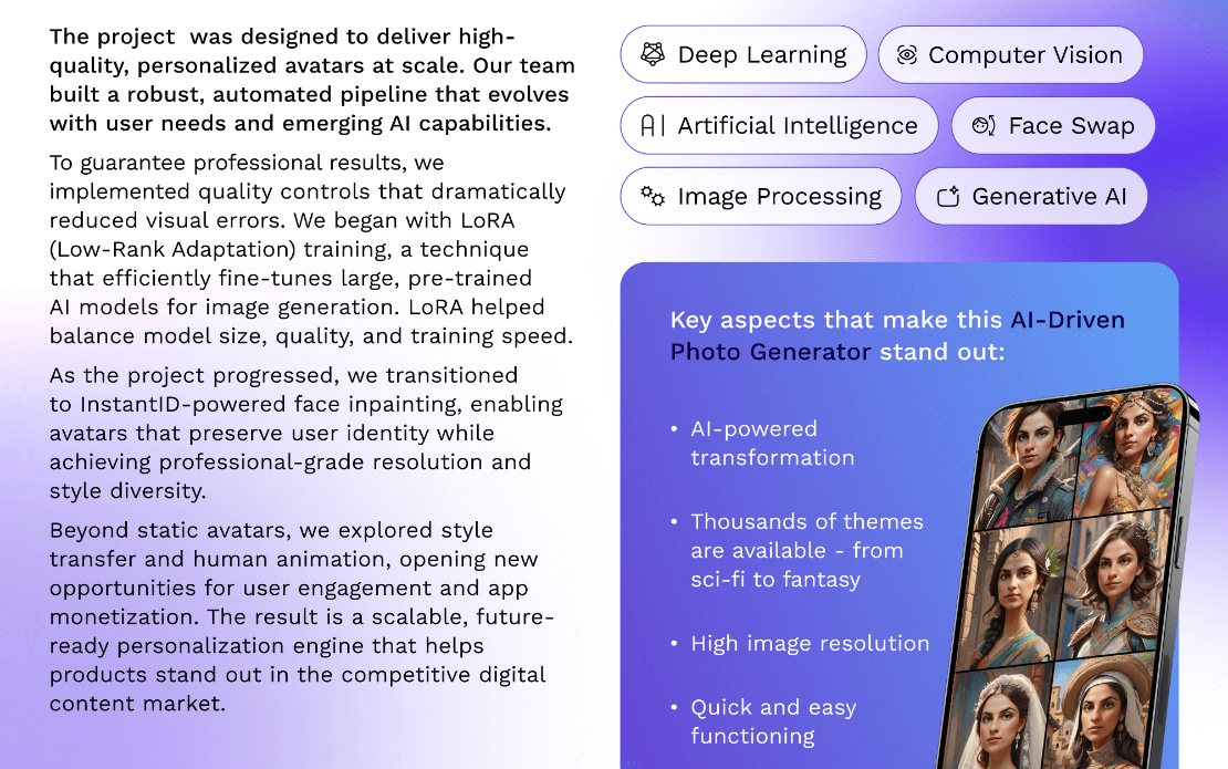 Avatar Maker: AI-Driven Photo Generator