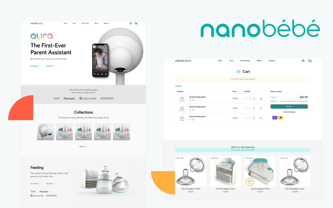 Nanobebe: From Liquid to Headless Shopify & Next.js for 117% Better Performance