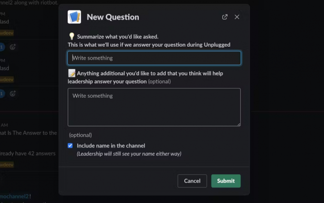 Riot Games: Slack Bot for Streamlined Communication