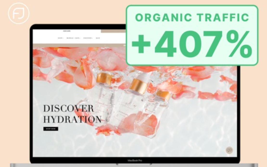 Increased Organic Traffic by 407%