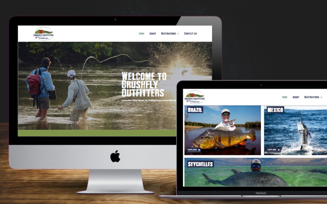 The Brushfly Outfitters Website by New Perspective Design