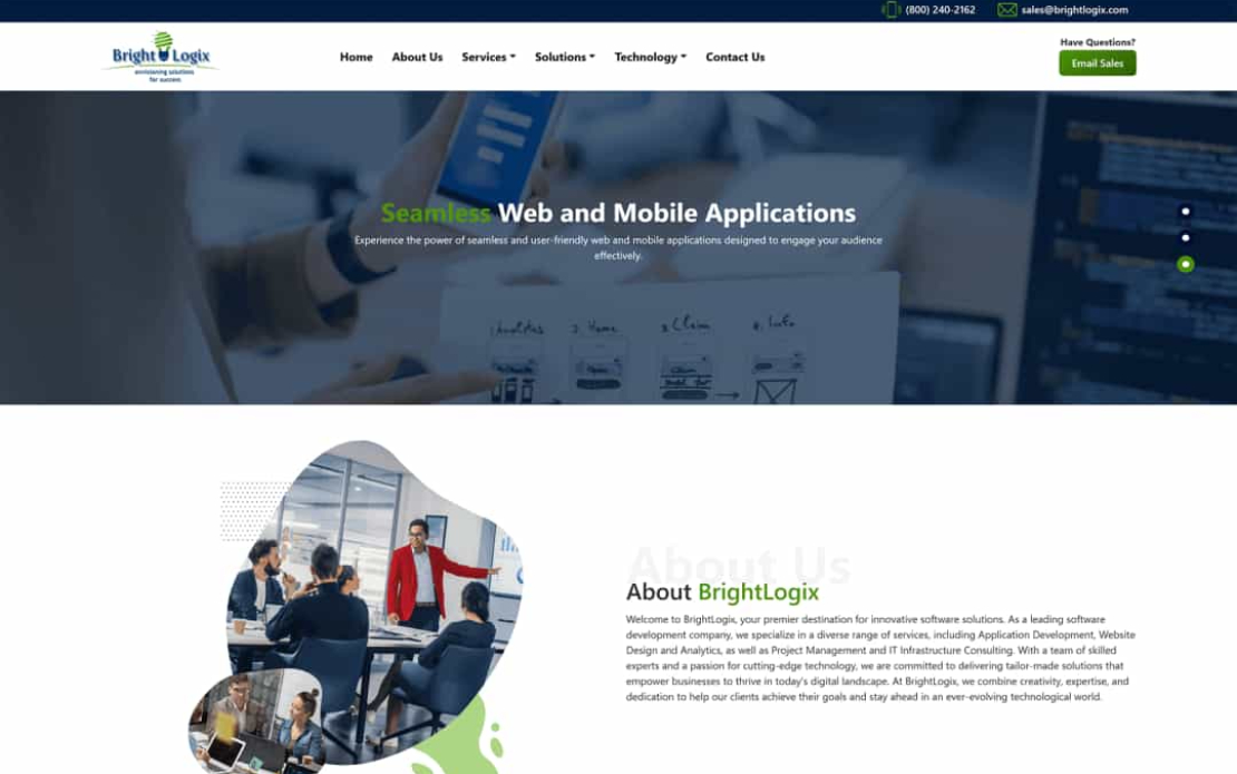 Technology Consulting Website Design Website & Development