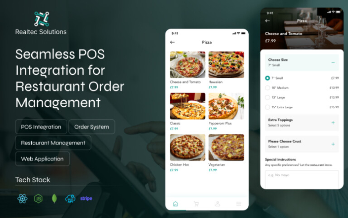 Realtec | All-in-One Food Ordering and POS App