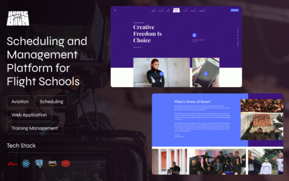 House Of Baum I AI Website for a Production House