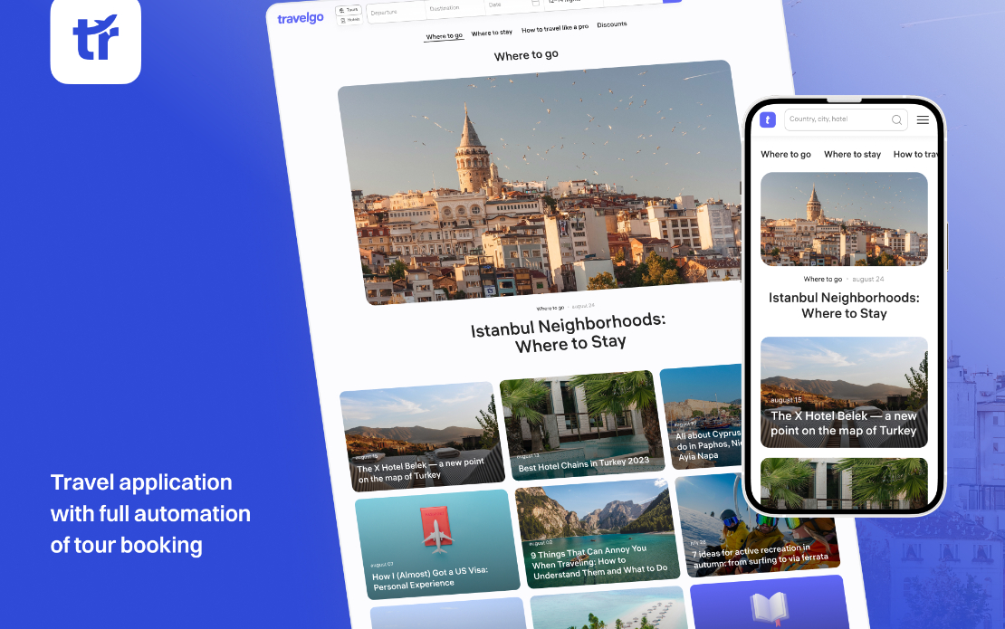 Web & Mobile Booking Platform for Tours and Travel