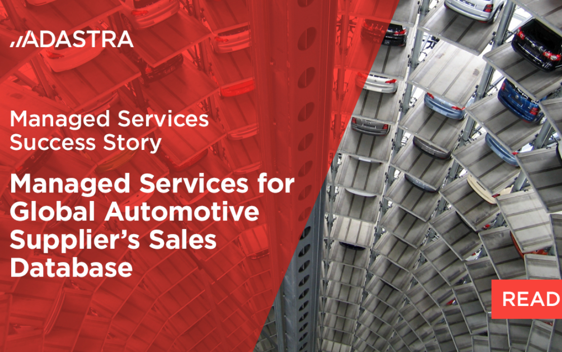 Managed Services for Automotive Supplier's Sales DB
