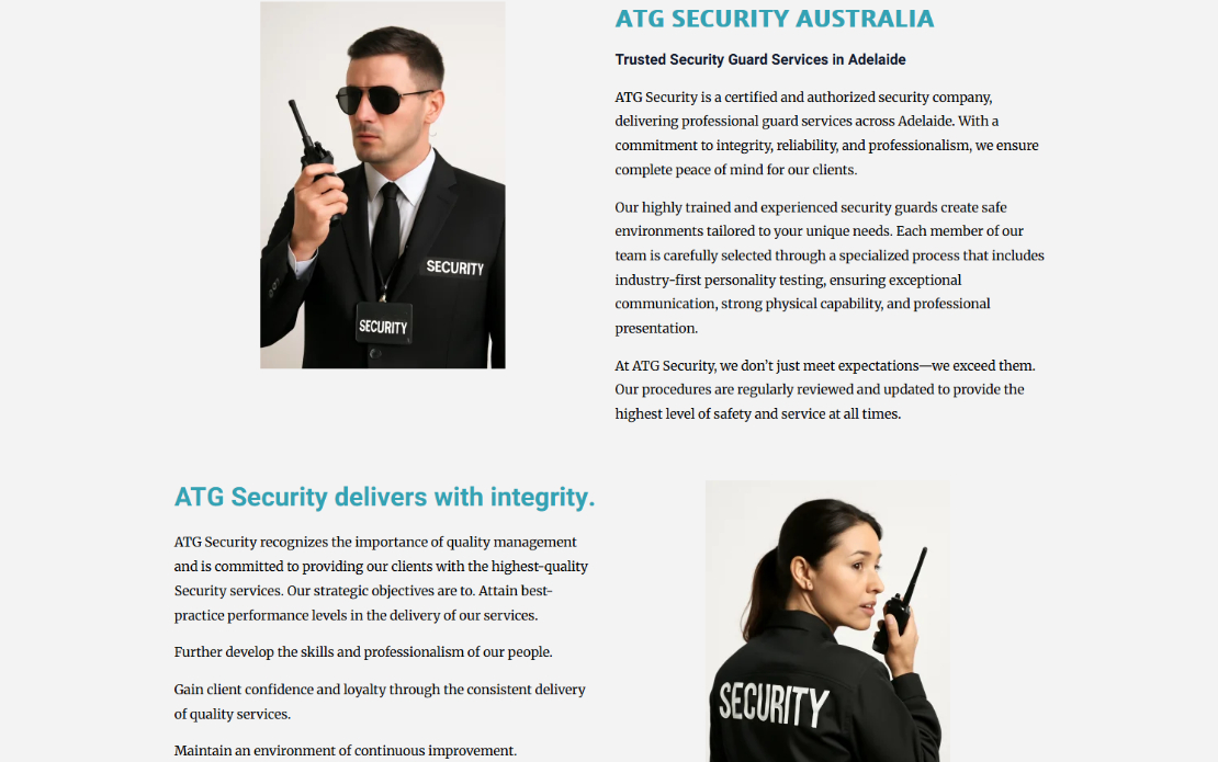 Static Website - Security Service