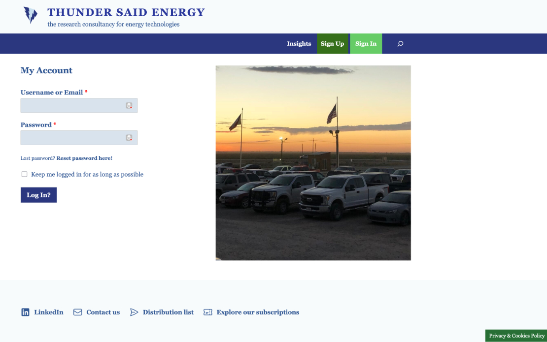 Thunder Said Energy: Research Portal Performance and Subscription Architecture