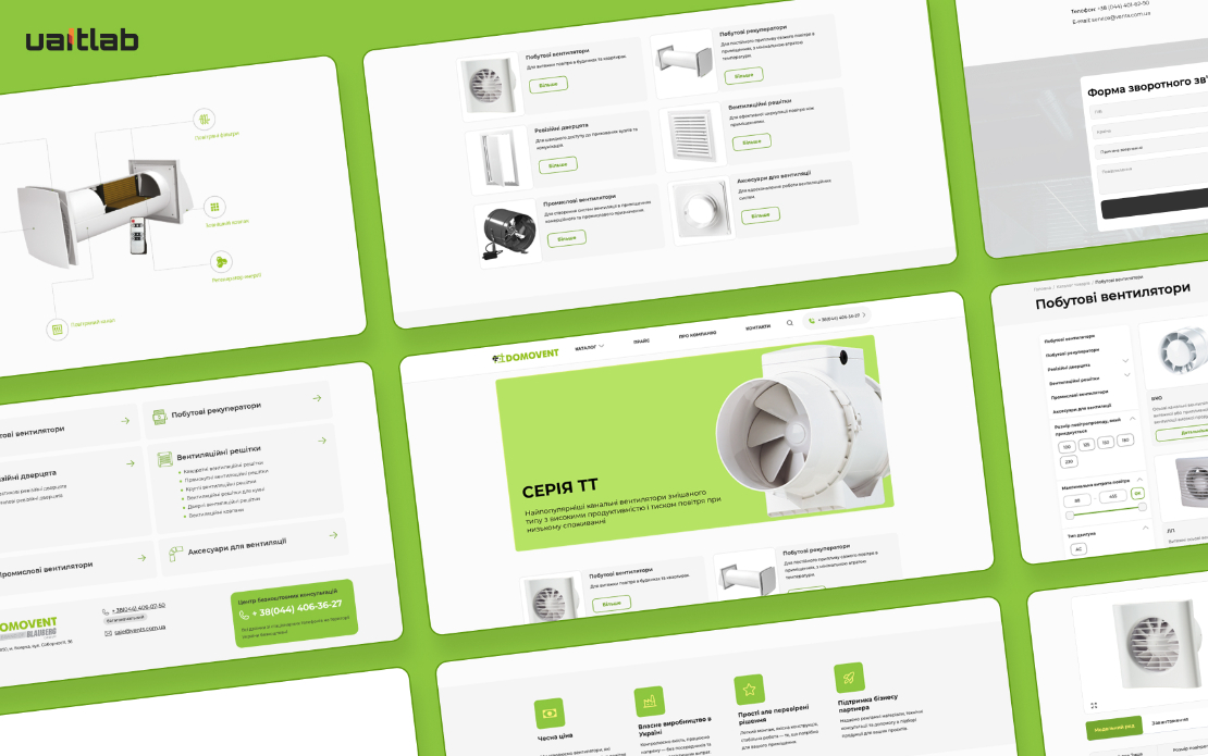 Website Development for Domovent