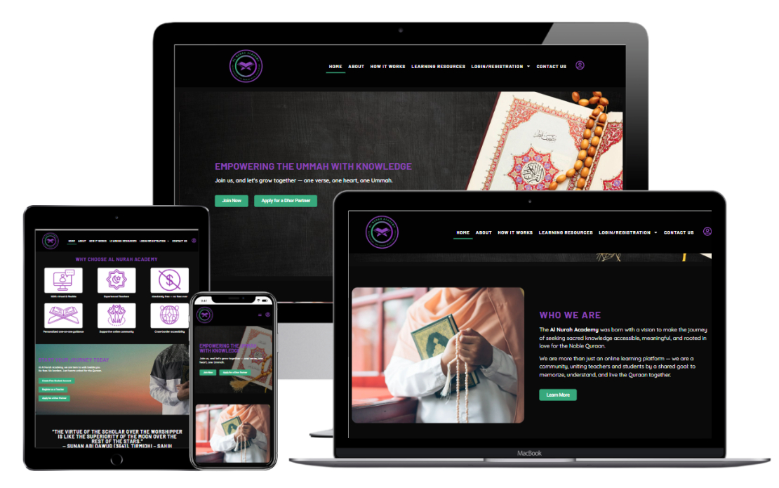 Al Nurah Qur’an Academy Global Learning Platform