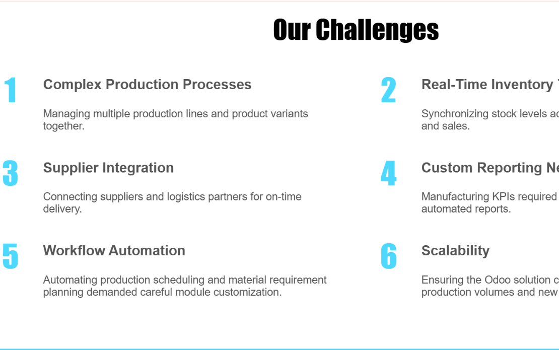 Odoo-Based Manufacturing Workflow Optimization for UK Manufacturers