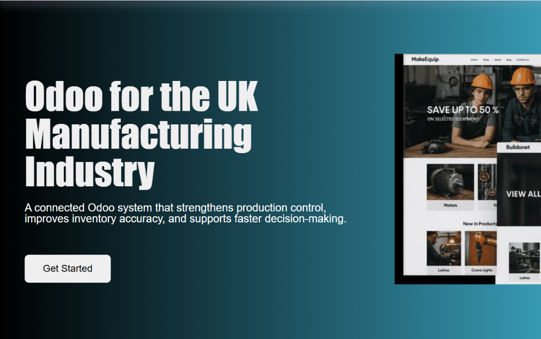 Odoo-Based Manufacturing Workflow Optimization for UK Manufacturers