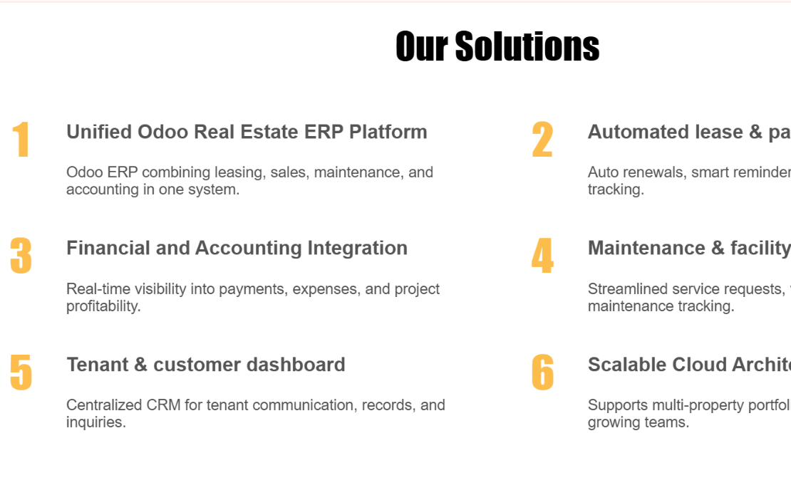 Odoo for the UAE Real Estate Sector