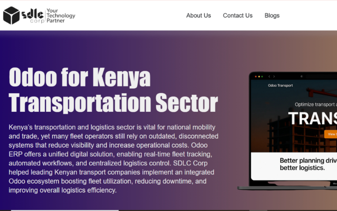 Odoo for Kenya Transportation Sector