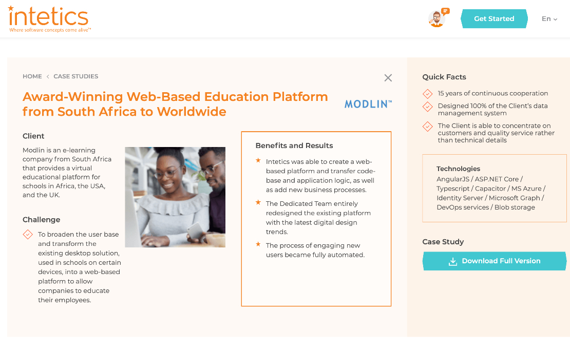 Award Winning Web-Based Education Platform from South Africa to Worldwide
