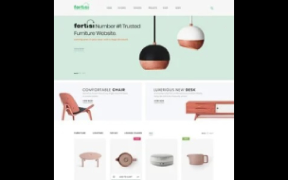 Fortisi Trusted Furniture Ecommerce Website
